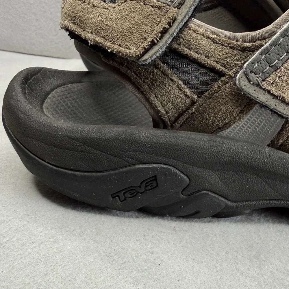 Teva Katavi 2 Mens Sports Trail Hiking Sandals Brown Suede Mesh Straps Size 11